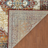 Amer Allure Classic Medallion Power-Loom Beige/Red Area Rug