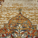 Amer Allure Classic Medallion Power-Loom Beige/Red Area Rug