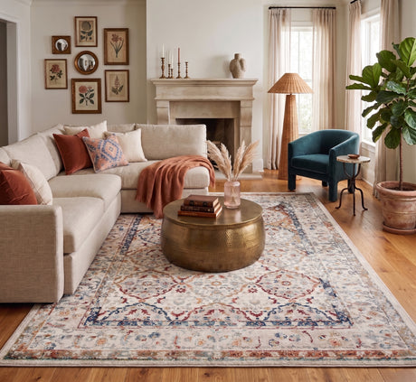 Amer Allure ALU-5 Ivory / Multi area rug - lifestyle view