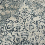 Amer Allure Classic Medallion Power-Loom Ivory/Blue Area Rug