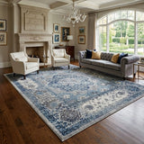 Amer Alexandria ALX-83 Gray / Sea Blue area rug - lifestyle view