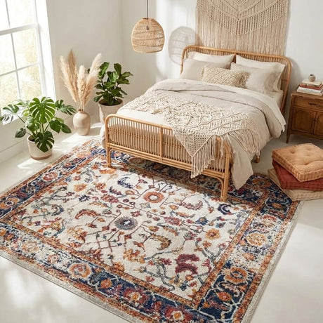 Amer Alexandria ALX-84 Ivory / Gold area rug - lifestyle view