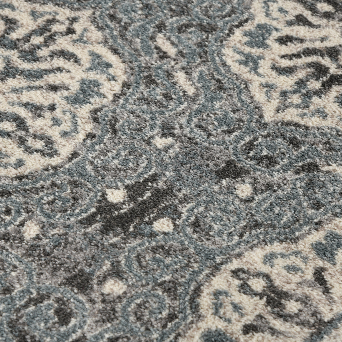 Amer Alexandria ALX-10 Steel Blue area rug - close-up view