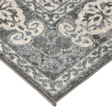 Amer Alexandria ALX-10 Steel Blue area rug - corner view