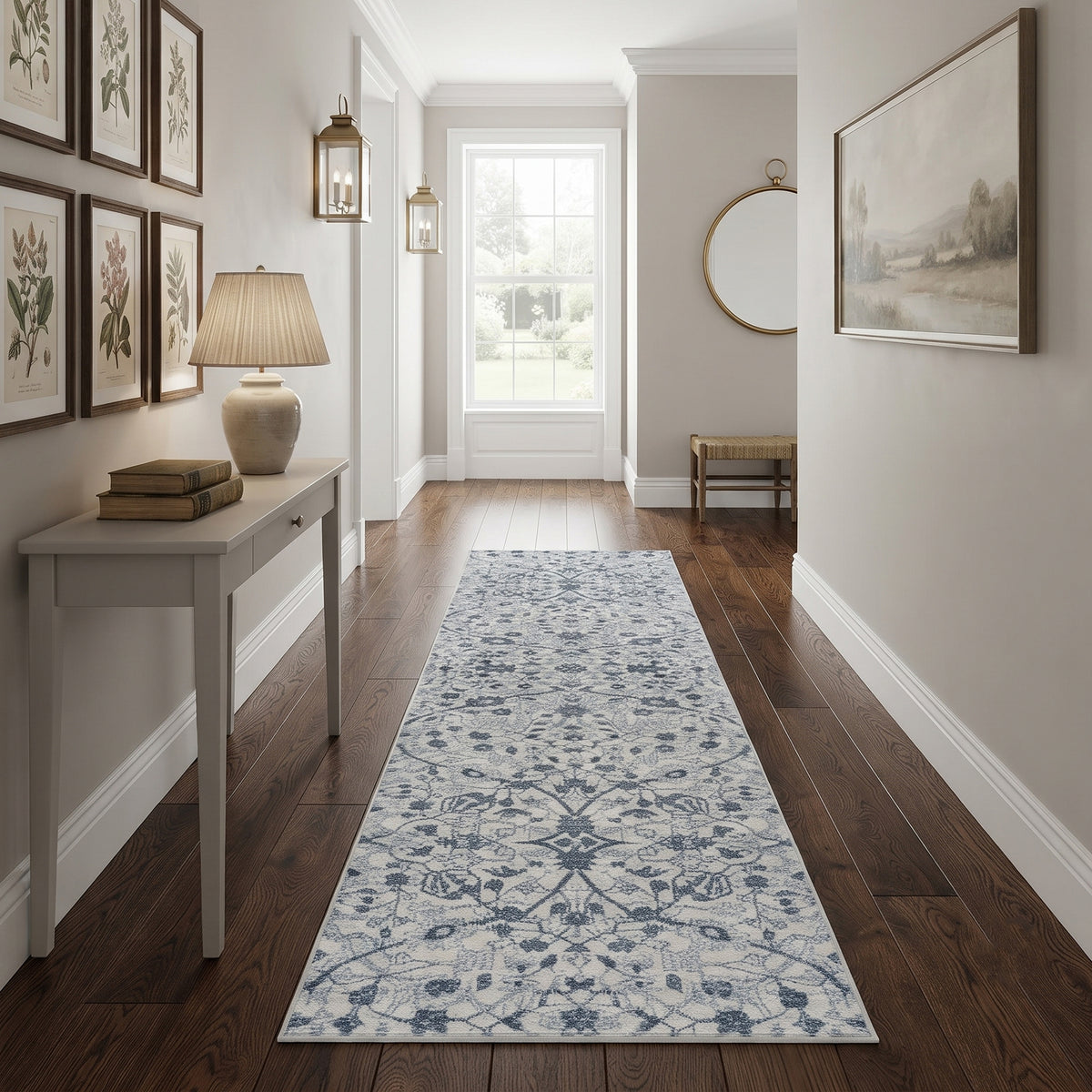 Amer Alexandria ALX-24 Light Blue area rug - lifestyle view