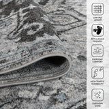 Amer Alexandria ALX-49 Ivory / Gray area rug - infographic view