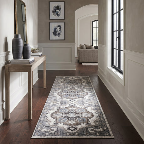 Amer Alexandria ALX-51 Ivory / Stone Gray area rug - lifestyle view