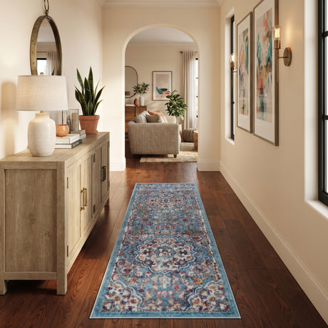 Amer Alexandria ALX-81 Sea Blue area rug - lifestyle view