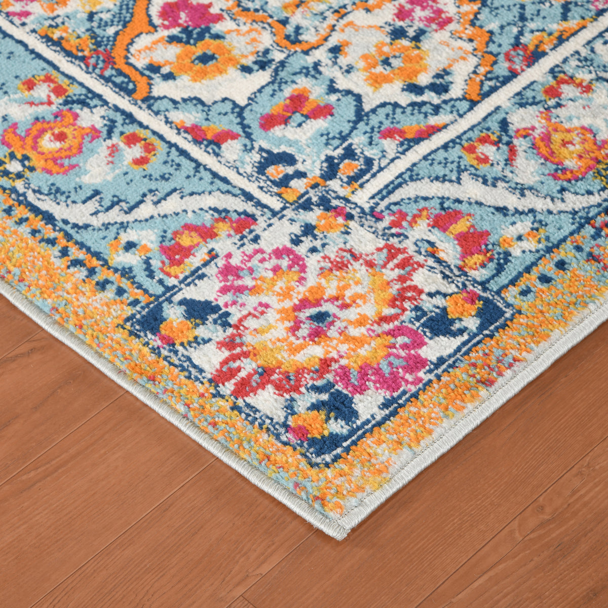 Amer Alexandria ALX-82 Gray / Gold area rug - corner view