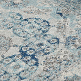 Amer Alexandria ALX-83 Gray / Sea Blue area rug - close-up view
