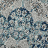 Amer Alexandria ALX-83 Gray / Sea Blue area rug - color swatch view