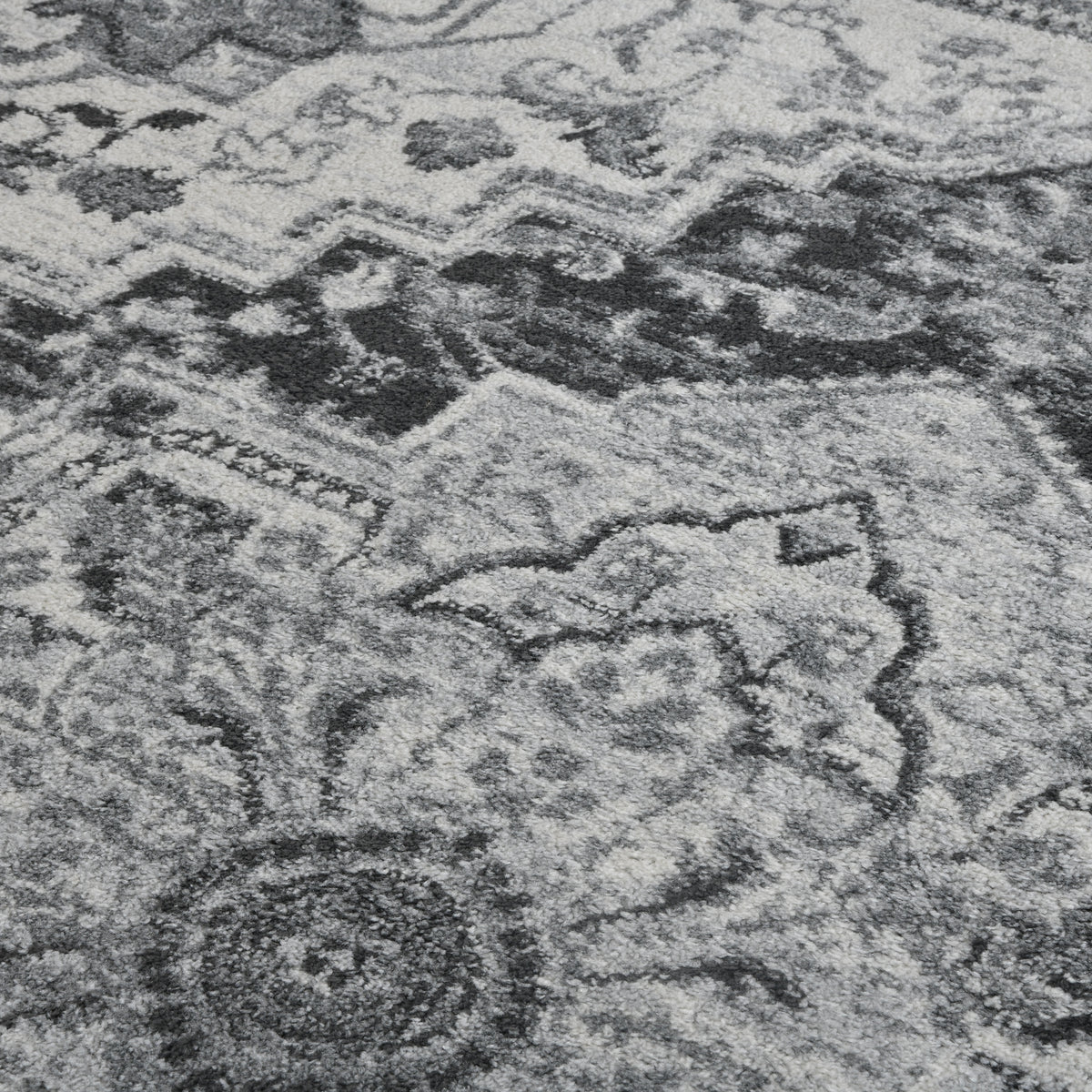 Amer Alexandria ALX-89 Dark Gray area rug - close-up view