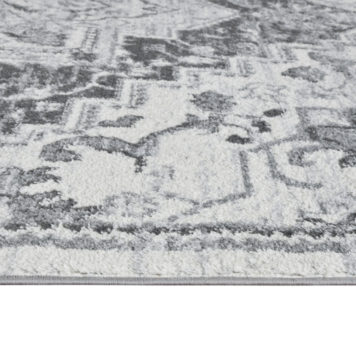 Amer Alexandria ALX-89 Dark Gray area rug - profile view