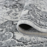 Amer Alexandria ALX-89 Dark Gray area rug - rolled view