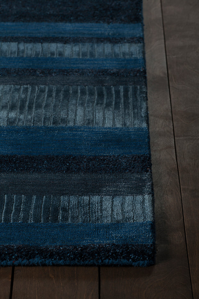 Chandra Amigo Ami30503 Dark Blue Rug - corner detail