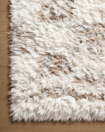 Angela Rose x Loloi Amira Ami-05 Ivory/Pebble Area Rug