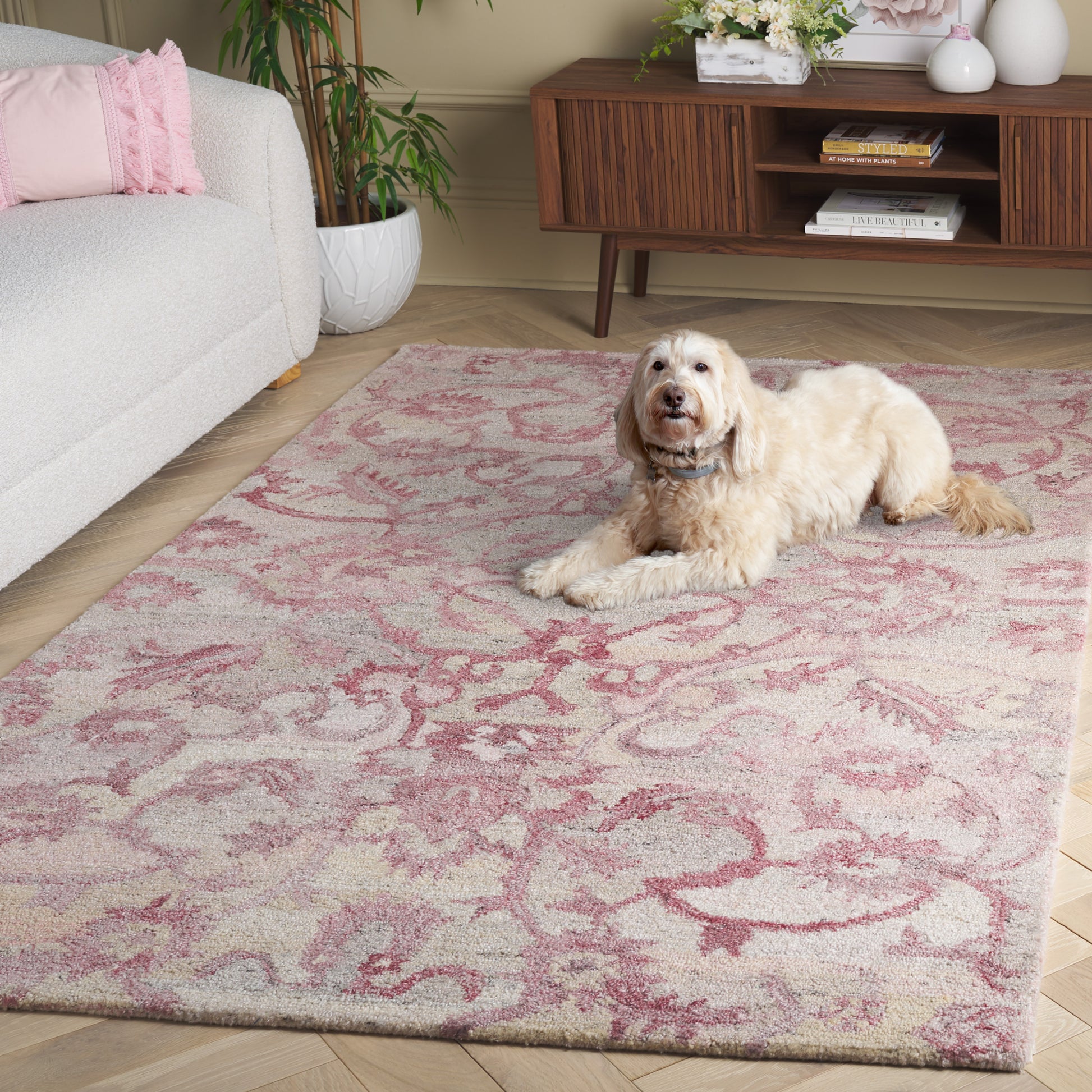 Safavieh Anatolia An401U Light Pink Area Rug