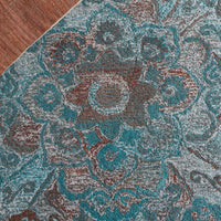 Safavieh Anatolia An407L Turquoise/Brown Area Rug