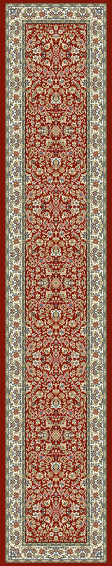 Dynamic Rugs Ancient Garden 57078 Red / Ivory Rugs - runner view