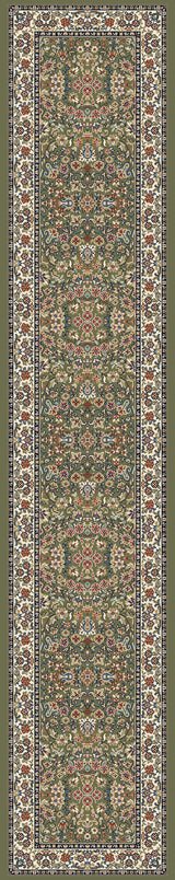 Dynamic Rugs Ancient Garden 57078 Green / Ivory Rugs - runner view