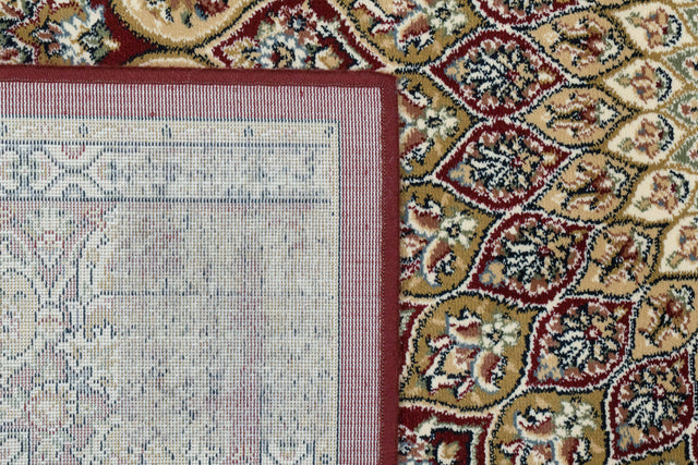 Dynamic Rugs Ancient Garden 57090 Red Rugs - corner detail