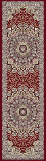 Dynamic Rugs Ancient Garden 57090 Red Rugs - runner view