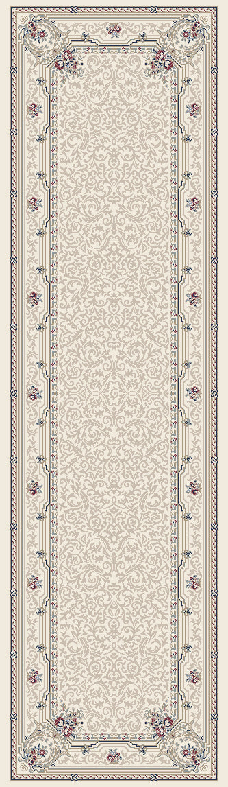 Dynamic Rugs Ancient Garden 57091 Ivory Rugs - runner view