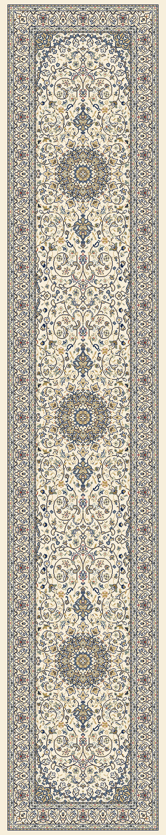 Dynamic Rugs Ancient Garden 57119 Ivory Rugs - runner view
