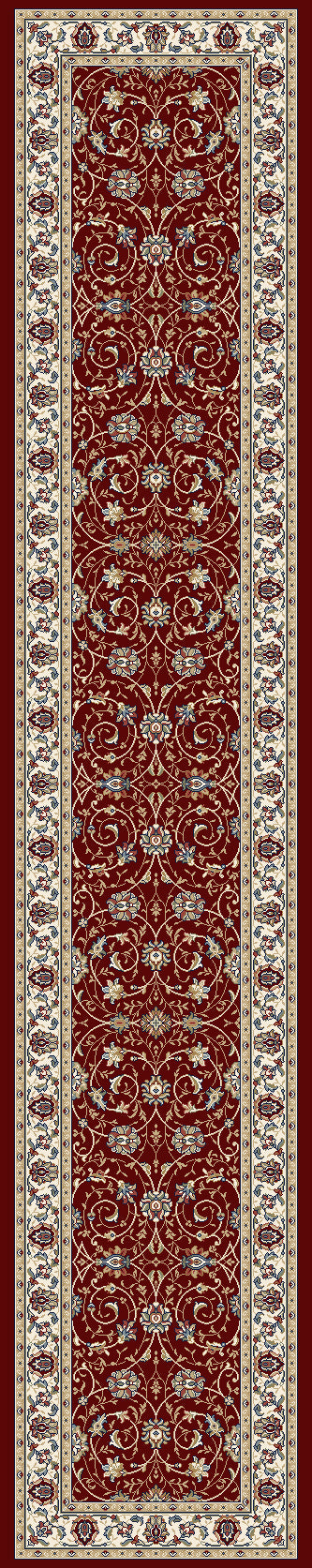Dynamic Rugs Ancient Garden 57120 Red / Ivory Rugs - runner view