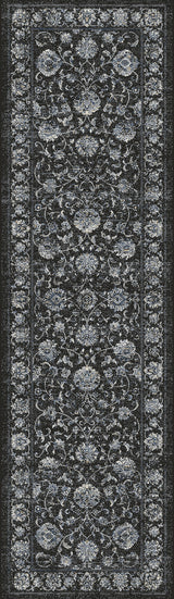 Dynamic Rugs Ancient Garden 57126 Charcoal / Silver Rugs - runner view