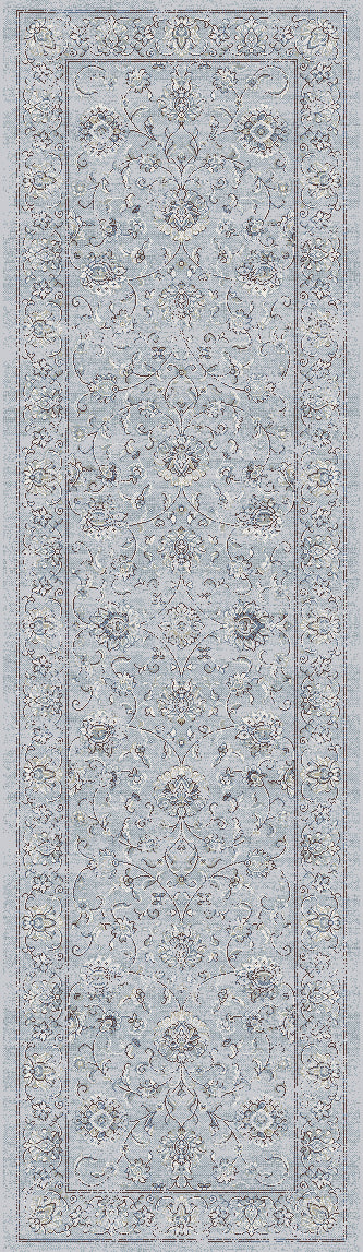 Dynamic Rugs Ancient Garden 57126 Silver / Grey Rugs - runner view