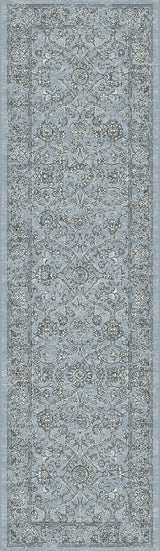 Dynamic Rugs Ancient Garden 57136 Steel Blue / Cream Rugs - runner view
