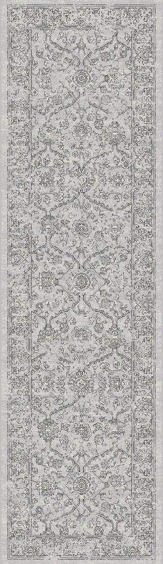 Dynamic Rugs Ancient Garden 57136 Silver / Grey Rugs - runner view