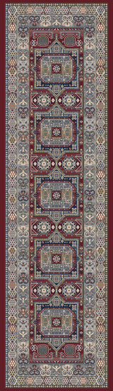 Dynamic Rugs Ancient Garden 57147 Red Rugs - runner view