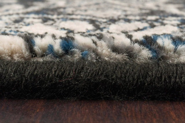 Dynamic Rugs Ancient Garden 57162 Steel Blue Rugs - pile detail