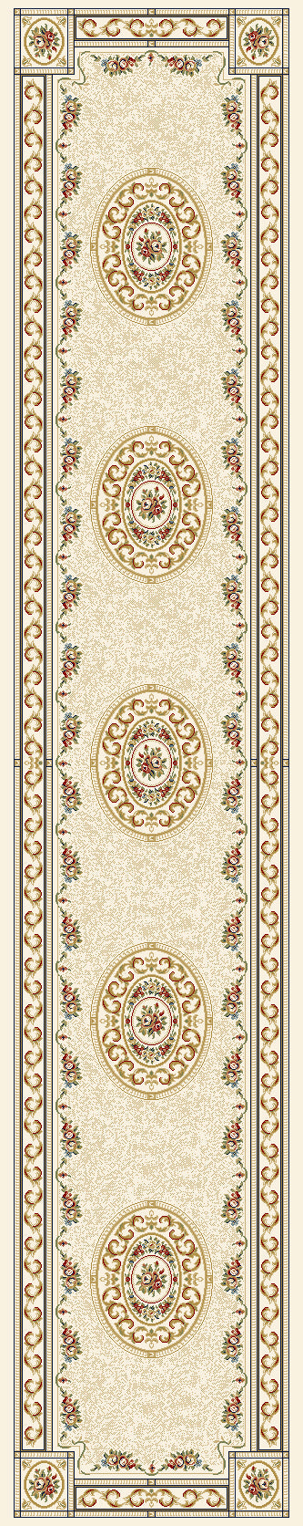 Dynamic Rugs Ancient Garden 57226 Ivory Rugs - runner view