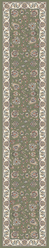 Dynamic Rugs Ancient Garden 57365 Green / Ivory Rugs - runner view