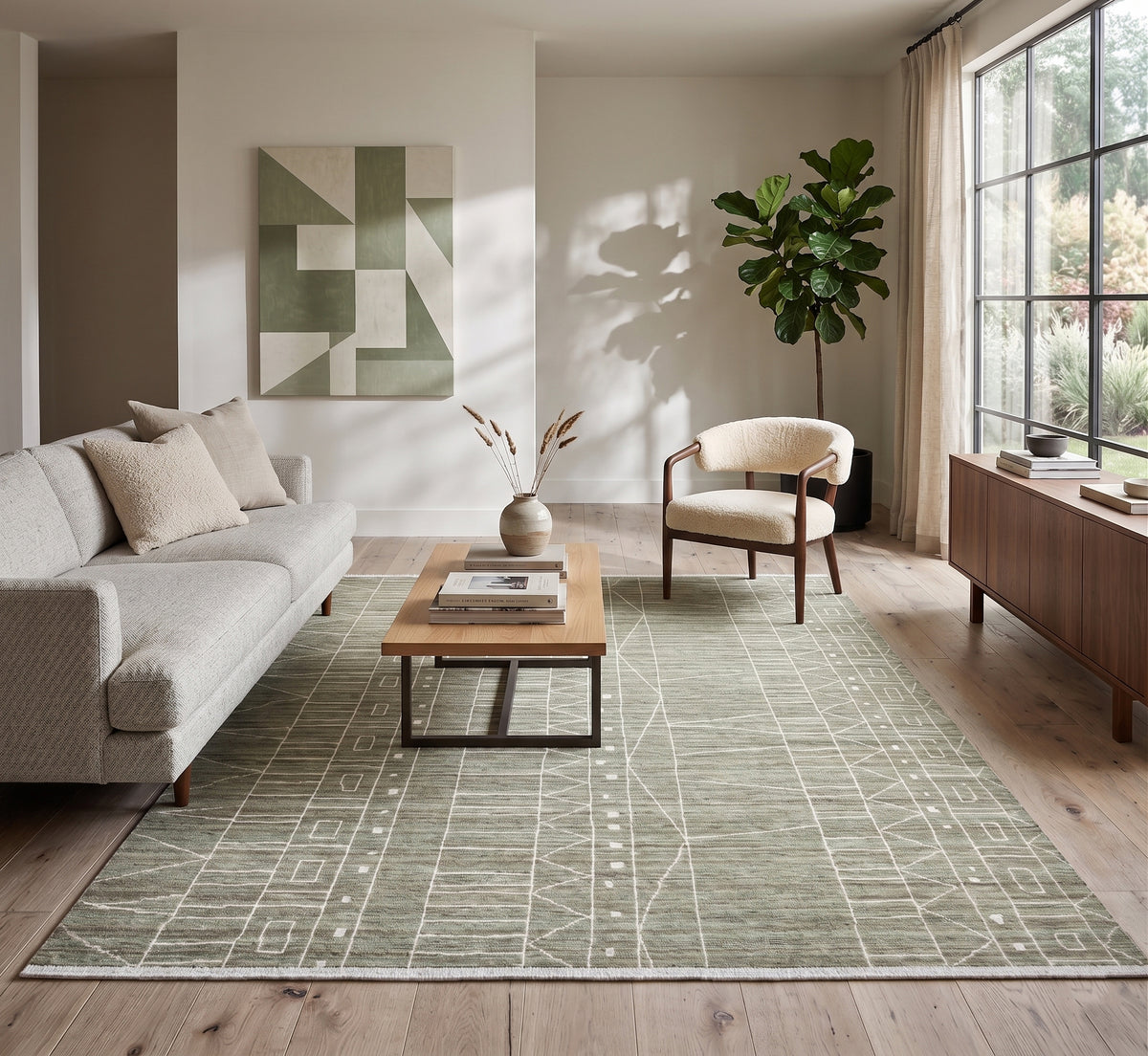 Amer Anna ANN-2 Sea Spray area rug - lifestyle view