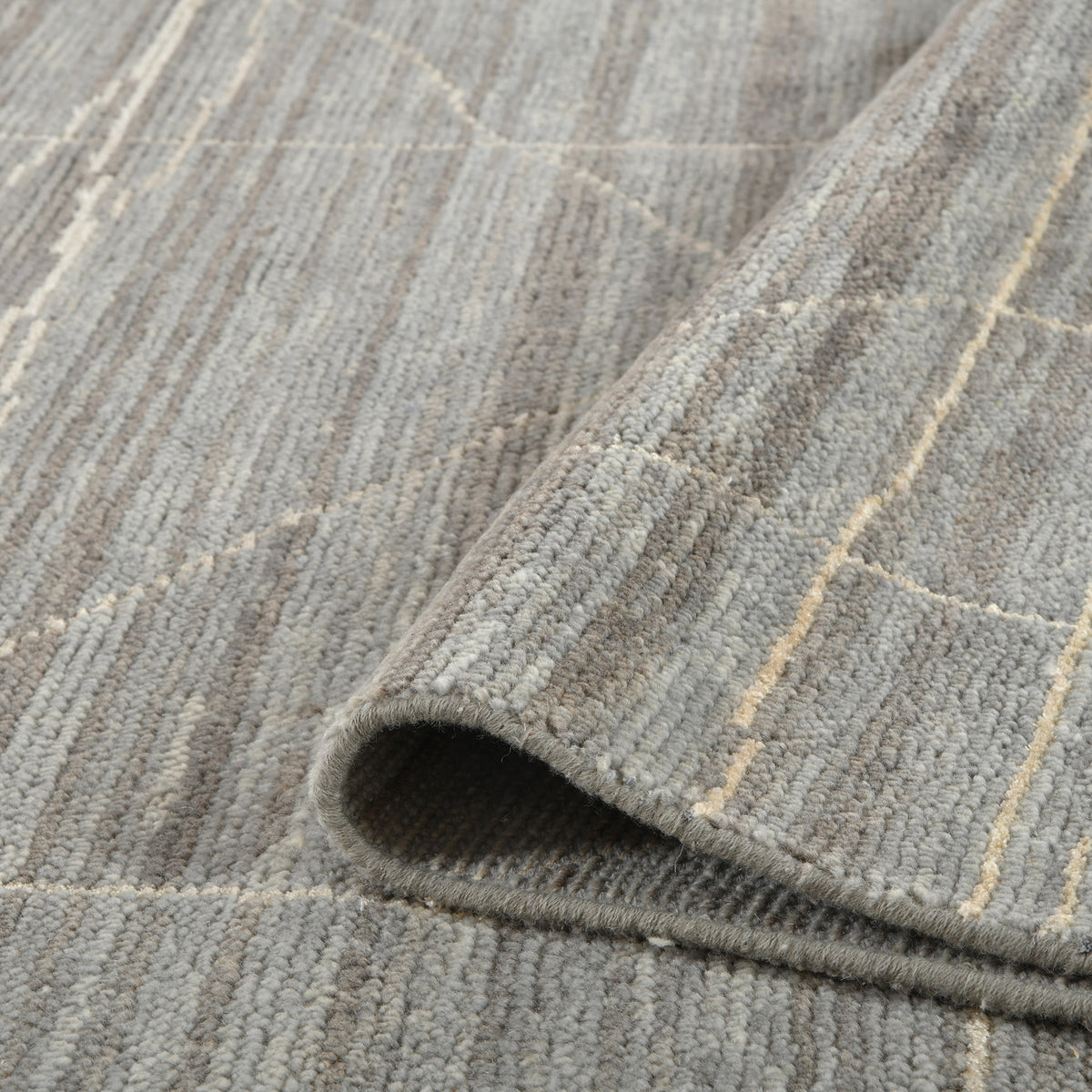 Amer Anna ANN-3 Gray area rug - rolled view