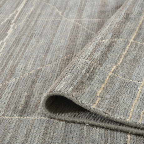 Amer Anna ANN-3 Gray area rug - rolled view
