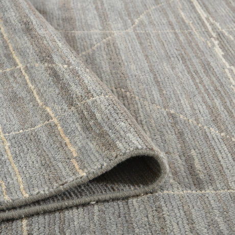 Amer Anna ANN-3 Gray area rug - rolled view