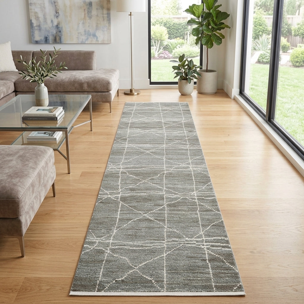 Amer Anna ANN-3 Gray area rug - lifestyle view