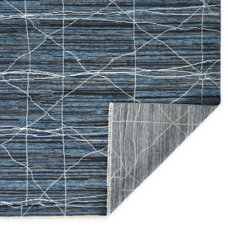 Amer Anna ANN-4 Navy Blue area rug - back view
