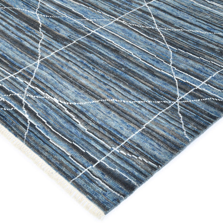 Amer Anna ANN-4 Navy Blue area rug - corner view