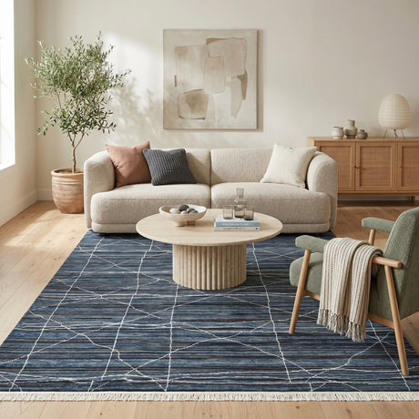 Amer Anna ANN-4 Navy Blue area rug - lifestyle view