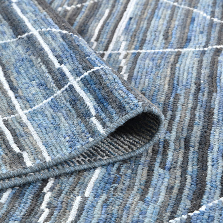 Amer Anna ANN-4 Navy Blue area rug - rolled view