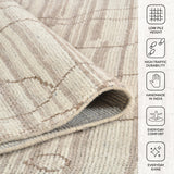 Amer Anna ANN-6 Beige area rug - infographic view
