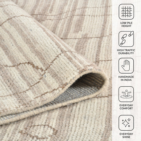 Amer Anna ANN-6 Beige area rug - infographic view