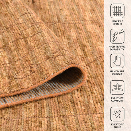 Amer Anna ANN-7 Rust / Orange area rug - infographic view