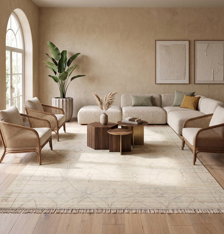 Amer Anna ANN-8 Ivory area rug - lifestyle view